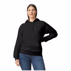 Gildan Unisex Adult Softstyle Fleece Midweight Hoodie - S, Black