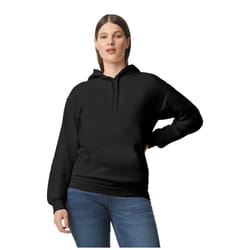 Gildan Unisex Adult Softstyle Fleece Midweight Hoodie - S, Black