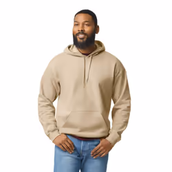 Gildan Unisex Adult Softstyle Fleece Midweight Hoodie - S, Sand