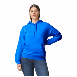 Gildan Unisex Adult Softstyle Fleece Midweight Hoodie - S, Royal Blue