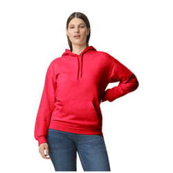 Gildan Unisex Adult Softstyle Fleece Midweight Hoodie - S, Red
