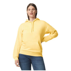 Gildan Unisex Adult Softstyle Fleece Midweight Hoodie - XL, Yellow Haze