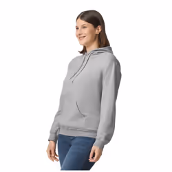 Gildan Unisex Adult Softstyle Fleece Midweight Hoodie - S, Sports Grey