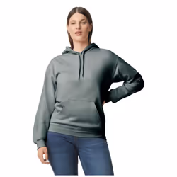 Gildan Unisex Adult Softstyle Fleece Midweight Hoodie - XXL, Dark Heather