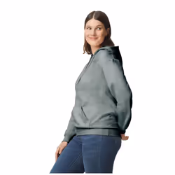 Gildan Unisex Adult Softstyle Fleece Midweight Hoodie - S, Dark Heather