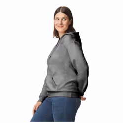 Gildan Unisex Adult Softstyle Fleece Midweight Hoodie - S, Charcoal