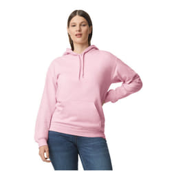 Gildan Unisex Adult Softstyle Fleece Midweight Hoodie - M, Light Pink
