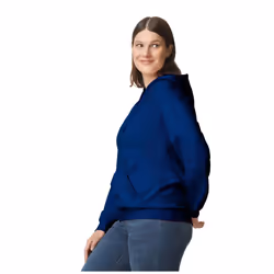 Gildan Unisex Adult Softstyle Fleece Midweight Hoodie - S, Navy Blue