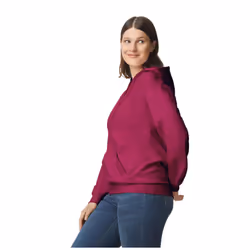 Gildan Unisex Adult Softstyle Fleece Midweight Hoodie - S, Maroon