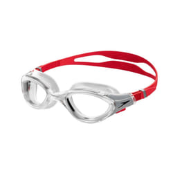 Speedo Unisex Adult 2.0 Biofuse Swimming Goggles - One Size, Clear/Red
