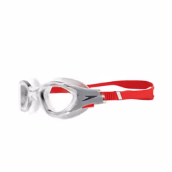 Speedo Unisex Adult 2.0 Biofuse Swimming Goggles - One Size, Clear/Red