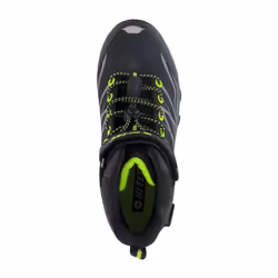 Hi-Tec Boys Blackout Mid Cut Walking Boots - 1 UK, Black/Lime