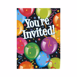 Unique Party Bravo Birthday Invitations (Pack of 8)