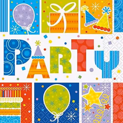 Unique Party Birthday Disposable Napkins (Pack of 16)