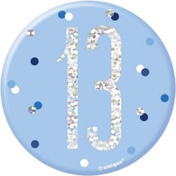 Unique Party Prismatic 13th Birthday Badge