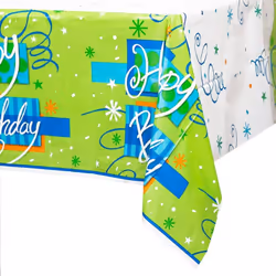 Unique Party Industries Bright Plastic Birthday Party Table Cover