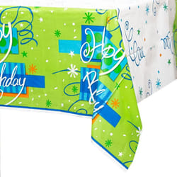 Unique Party Industries Bright Plastic Birthday Party Table Cover