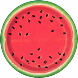 Unique Party Watermelon Summer Disposable Plates (Pack of 8)