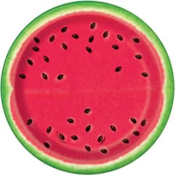 Unique Party Watermelon Summer Disposable Plates (Pack of 8)