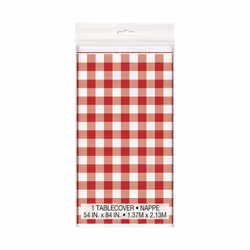 Unique Party Plastic Gingham Party Table Cover