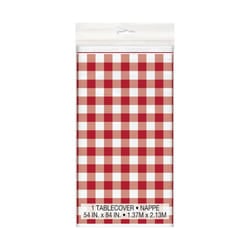 Unique Party Plastic Gingham Party Table Cover