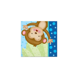 Unique Party Monkey Baby Shower Napkins (Pack of 16)