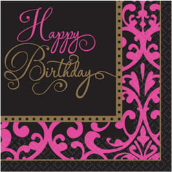 Amscan Fabulous Celebration Happy Birthday Disposable Napkins (Pack of 36)