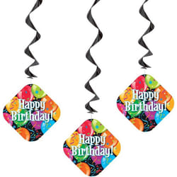 Unique Party Bravo Birthday Hanging Decoration (Pack of 3)