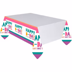 Amscan Fun Neon Birthday Party Table Cover