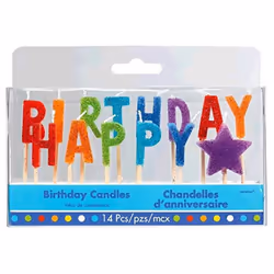 Amscan Happy Birthday Candles (Pack of 14)