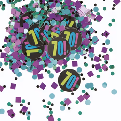 Unique Party Cheer 70th Confetti