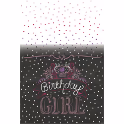 Unique Party Birthday Girl Plastic Party Table Cover