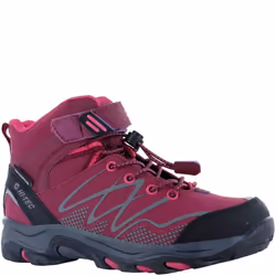 Hi-Tec Girls Blackout Mid Cut Walking Boots - 12 UK Child, Dark Rose/Fuchsia