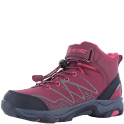 Hi-Tec Girls Blackout Mid Cut Walking Boots - 12 UK Child, Dark Rose/Fuchsia