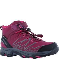 Hi-Tec Girls Blackout Mid Cut Walking Boots - 13 UK Child, Dark Rose/Fuchsia