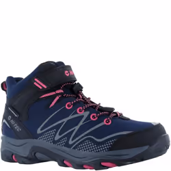 Hi-Tec Girls Blackout Mid Cut Walking Boots - 1 UK, Navy/Magenta