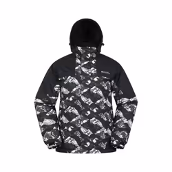 Mountain Warehouse Mens Shadow II Printed Ski Jacket - XXL, Charcoal/White
