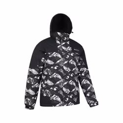 Mountain Warehouse Mens Shadow II Printed Ski Jacket - XXL, Charcoal/White