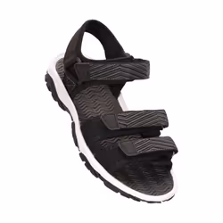 Mountain Warehouse Childrens/Kids 3 Touch Fastening Strap Sandals - 12 UK Child, Black
