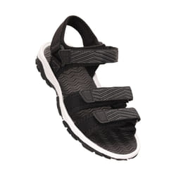 Mountain Warehouse Childrens/Kids 3 Touch Fastening Strap Sandals - 12 UK Child, Black