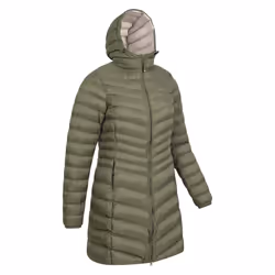 Mountain Warehouse Womens/Ladies Florence Long Padded Jacket - 18 UK, Khaki