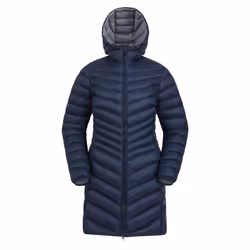 Mountain Warehouse Womens/Ladies Florence Long Padded Jacket - 8 UK, Navy