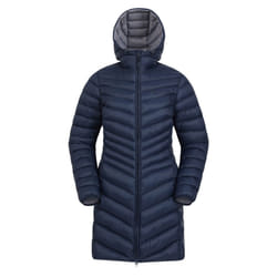 Mountain Warehouse Womens/Ladies Florence Long Padded Jacket - 8 UK, Navy