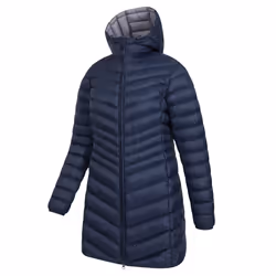 Mountain Warehouse Womens/Ladies Florence Long Padded Jacket - 8 UK, Navy