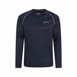 Mountain Warehouse Mens Endurance Long-Sleeved T-Shirt - XS, Navy