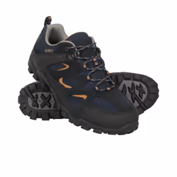 Mountain Warehouse Mens Curlews Waterproof Suede Walking Shoes - 6 UK, Navy