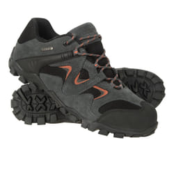 Mountain Warehouse Mens Curlews Waterproof Suede Walking Shoes - 6 UK, Dark Grey