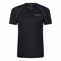 Mountain Warehouse Mens Aero II Short-Sleeved T-Shirt - L, Black