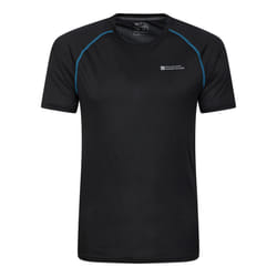 Mountain Warehouse Mens Aero II Short-Sleeved T-Shirt - XS, Black