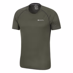 Mountain Warehouse Mens Aero II Short-Sleeved T-Shirt - M, Khaki Green